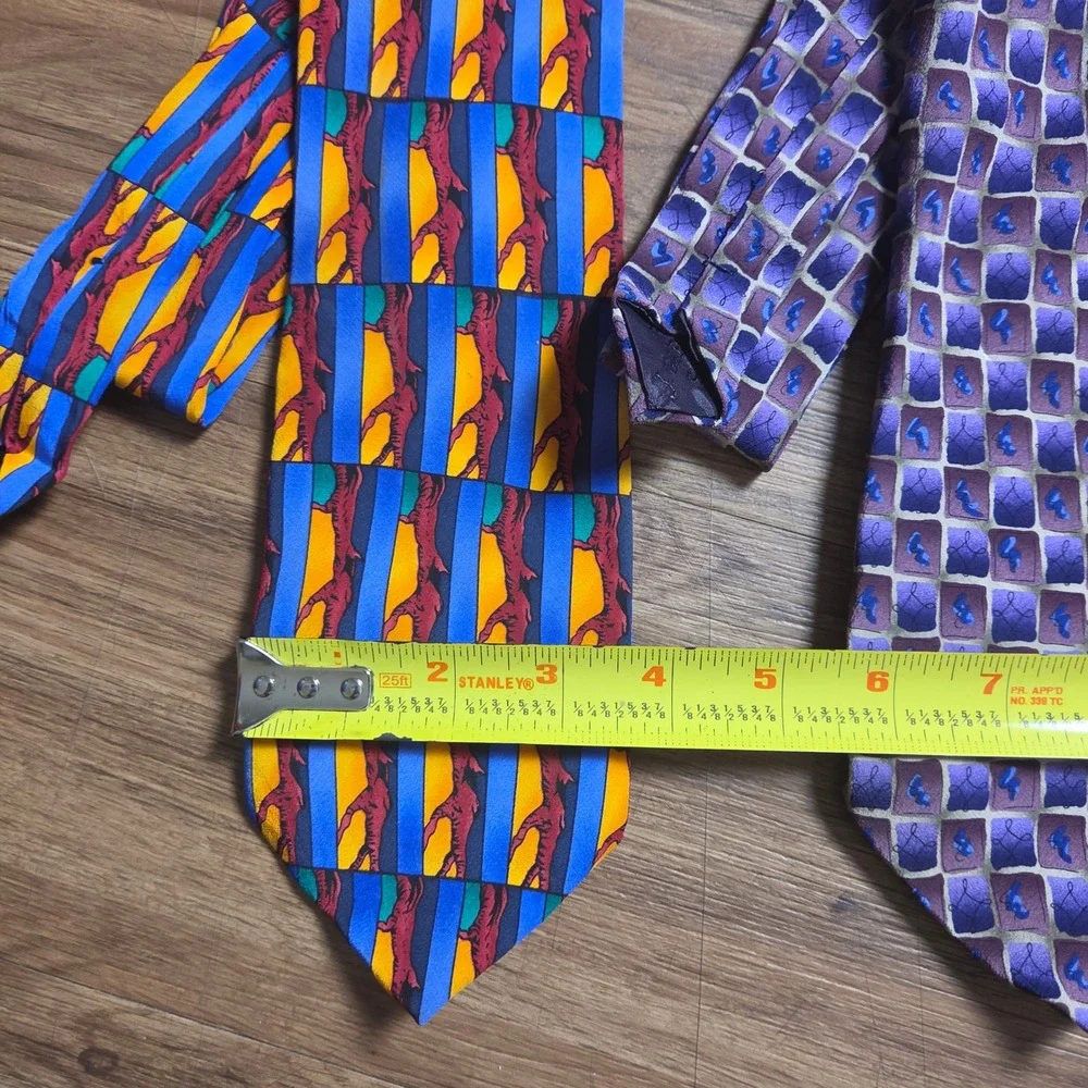 Lot of 3 Jerry Garcia Grateful Dead Silk Tie Irish Tree Big Bird Banyan Trees